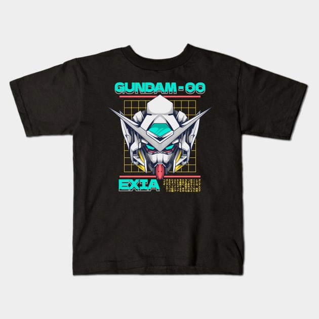 Gundam Exia Kids T-Shirt by Marciano Graphic